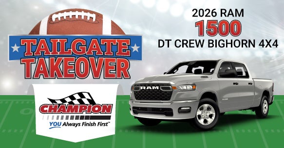2026 RAM 1500 DT CREW BIGHORN
4X4 LEASE OFFER