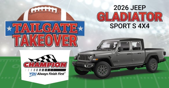 2026 JEEP GLADIATOR SPORT S 4X4
LEASE OFFER